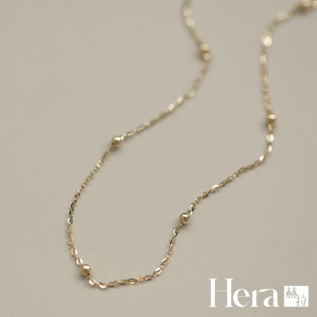 【HERA 赫拉】S925鍍14K豆豆隔珠手鍊 H115083105(S925 鍍14K 豆豆 隔珠 手鍊)