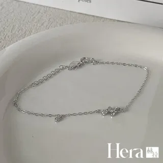 【HERA 赫拉】S925鍍14K微鑲鑽俏皮蝴蝶結手鍊 H115083104(S925 鍍14K 微鑲鑽 蝴蝶結 手鍊)