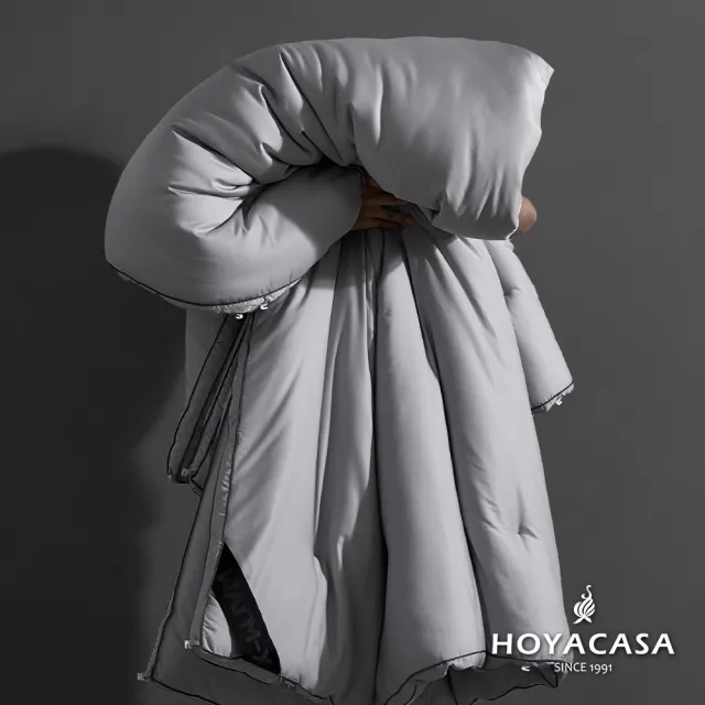 【HOYACASA  禾雅寢具】極境黑曜 WARM-X抗菌恆溫太空冬被-單人5x7尺 棉被/冬被  速達