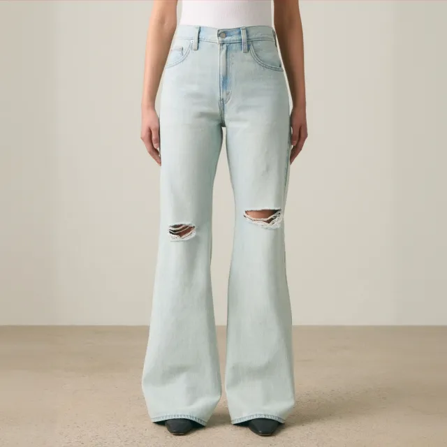 【LEVIS】可調節腰扣牛仔喇叭褲 女生牛仔褲 熱賣單品 0081R-0004