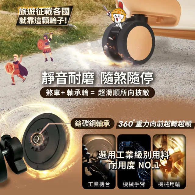 【Deseno 笛森諾】特洛伊PRO 29.5吋真空壓縮｜前開式煞車行李箱(抹茶拿鐵_含真空壓縮機)