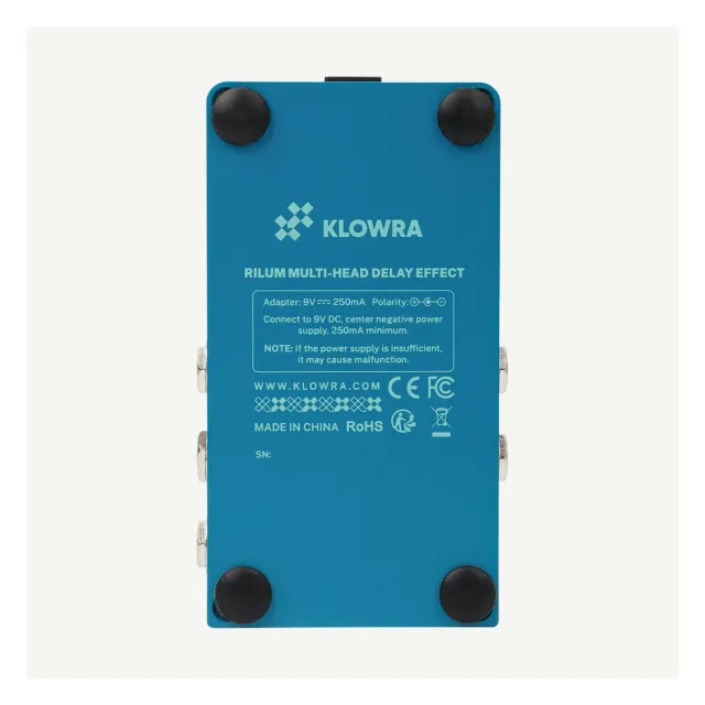 Klowra 電吉他效果器 Rilum Multi-Head Delay 延遲效果器 單顆效果器(原廠公司貨 商品保固有保障)