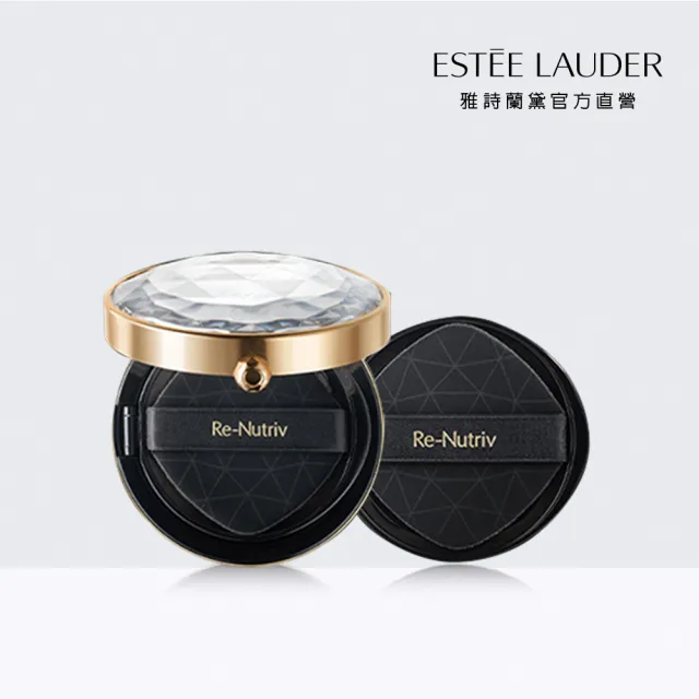 【Estee Lauder 雅詩蘭黛】白金級鑽光精華氣墊粉餅(一組兩蕊)