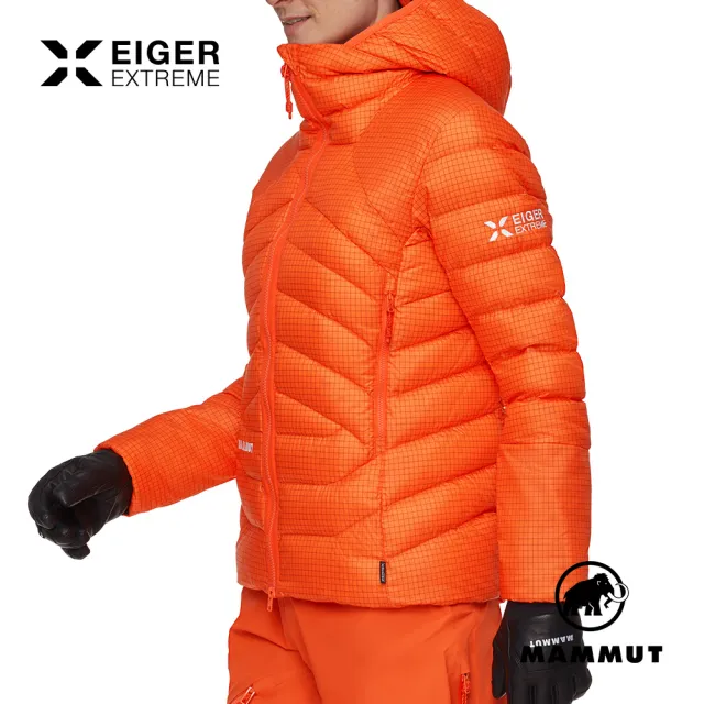 【Mammut 長毛象】Eiger Nordwand Light Down IN Hooded 極限艾格保暖連帽外套 艾格橘 女款 #1013-04070
