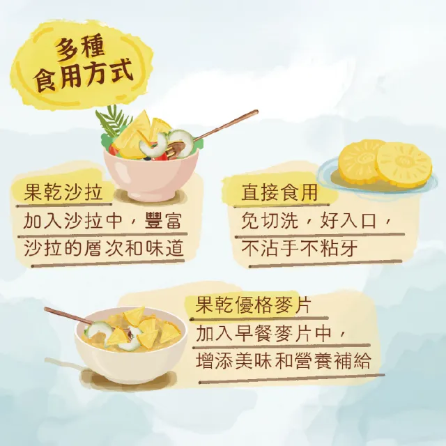 【永禎】輕烘焙水果乾x5包 任選(無加糖芒果乾/芭樂乾/水蜜桃乾/鳳梨乾/情人果乾)