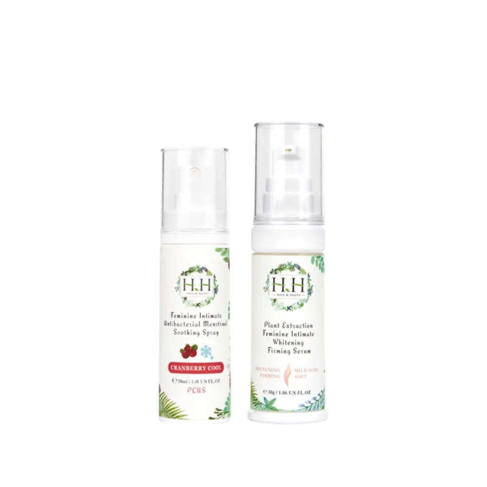 【HH草本新淨界】私密美白緊緻凝露+經期抗菌舒緩噴霧PLUS(30ml+30ml)