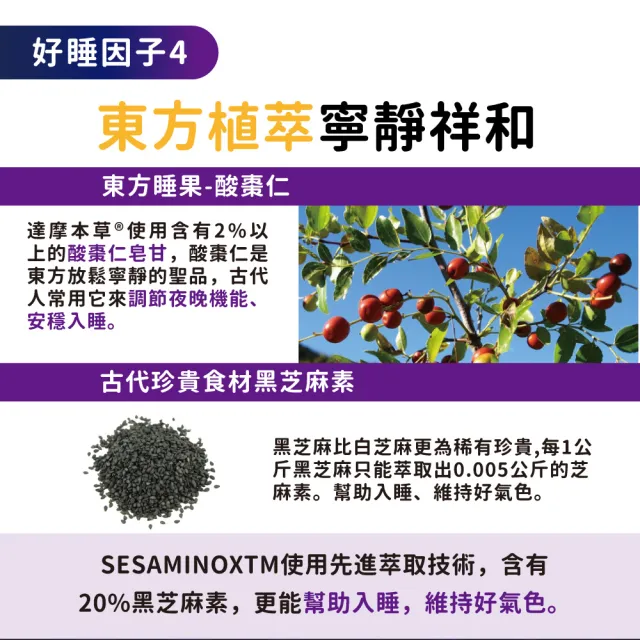 【達摩本草】晚安好眠黑芝麻Gaba 1入組(60顆/盒)
