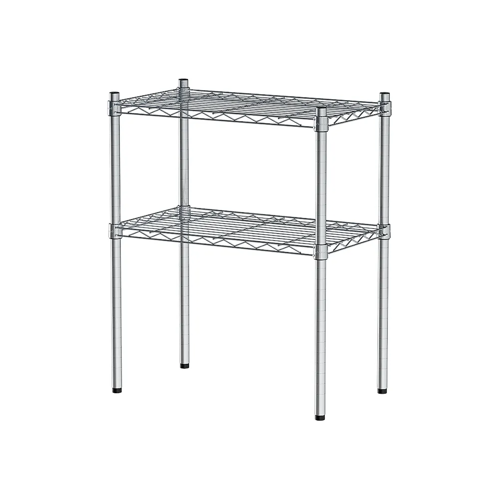 【dayneeds 日需百備】輕型 60x35x75公分 二層波浪架 三色可選(鐵力士架/收納層架/鞋架/展示架)