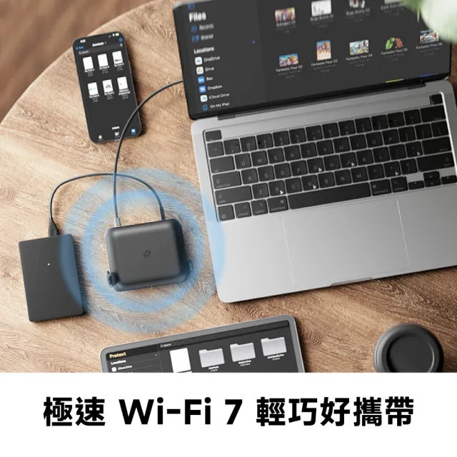 【TP-Link】WiFi 7 BE3600 雙頻 2.5G 可攜式 隨身迷你路由器 無線分享器(VPN/行動電源充電/TL-WR3602BE)