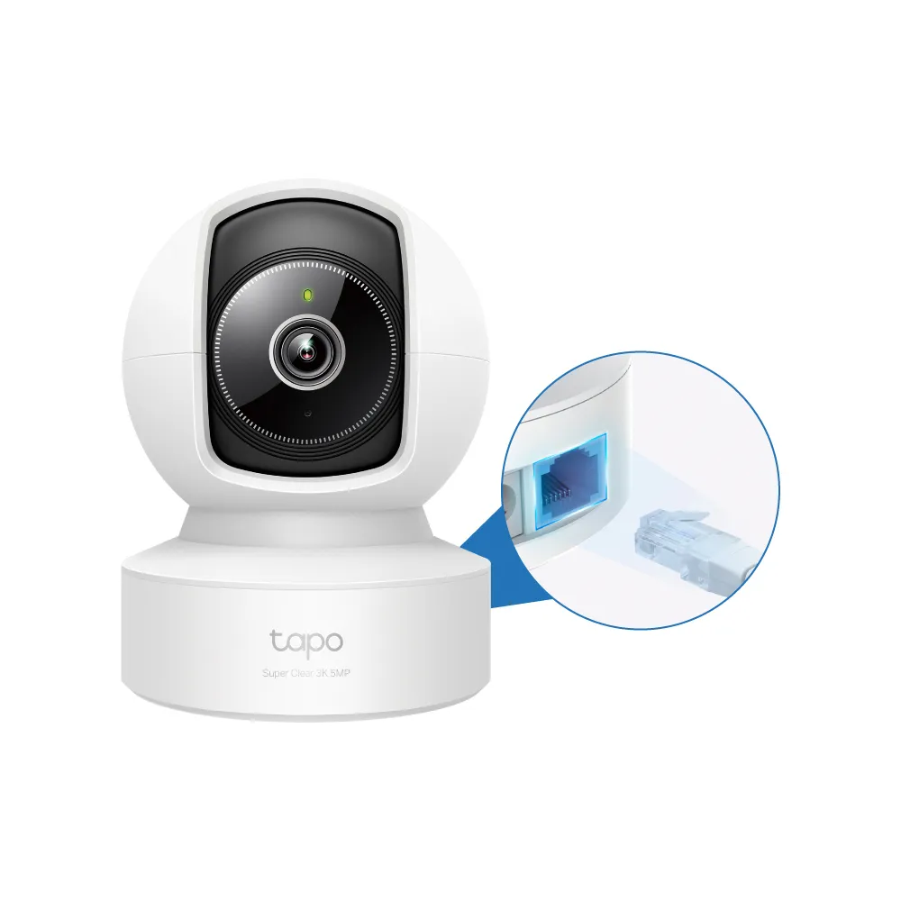 【TP-Link】3K 500萬畫素 Wi-Fi可旋轉監視器 哭聲偵測 雙向語音 進階夜視12M 攝影機(Tapo C232)