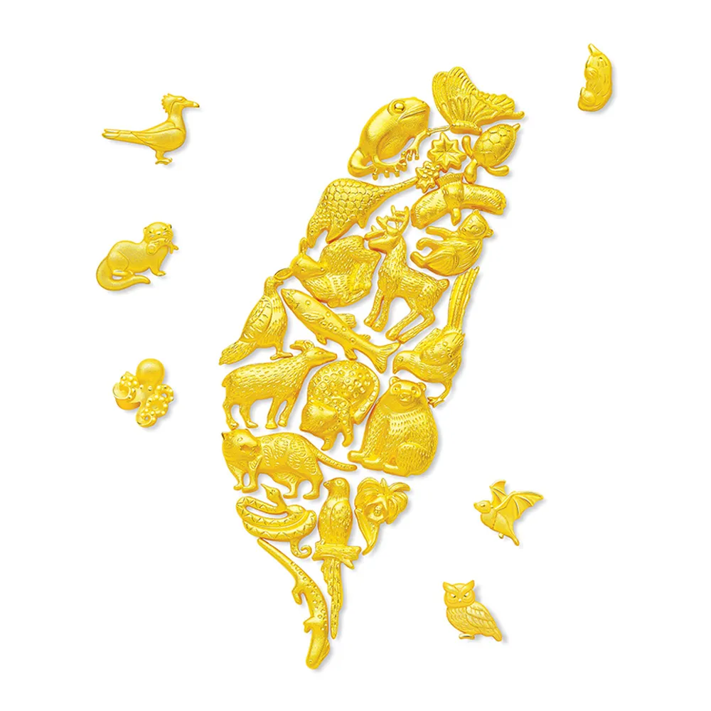 【Just Gold 鎮金店】寶島珍寶-輕版 黃金擺件(憑提貨券至門市取貨)