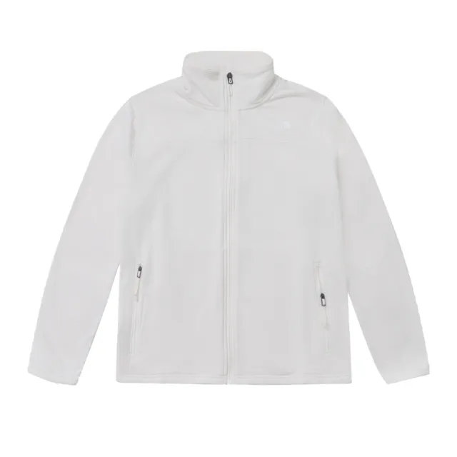【The North Face】北臉 外套 女 運動立領外套 彈力滾邊 米白 NF0A8FJVQLI