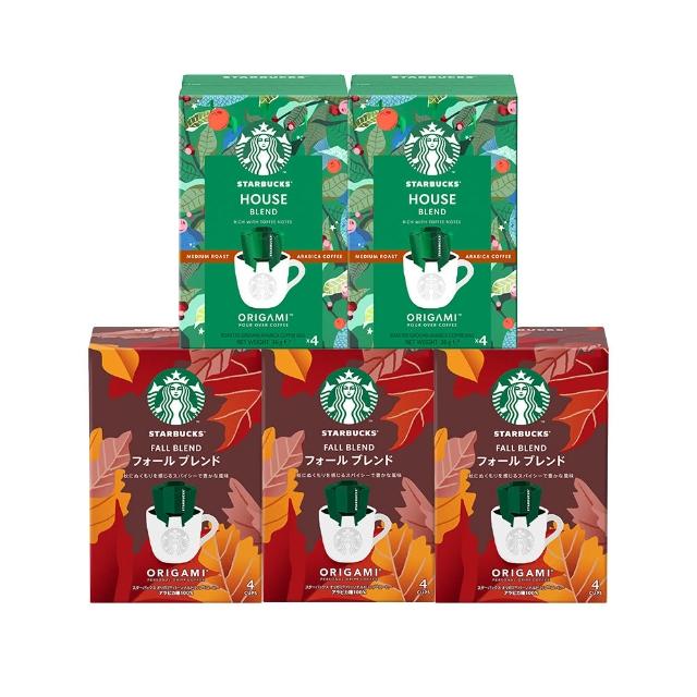 【STARBUCKS 星巴克】秋季限定濾掛咖啡4入X5盒(家常/秋季)