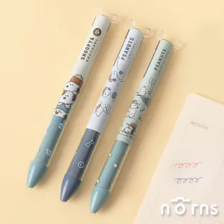 【Norns】Peanuts史努比雙色原子筆(SNOOPY 正版授權 文具 紅筆藍筆)