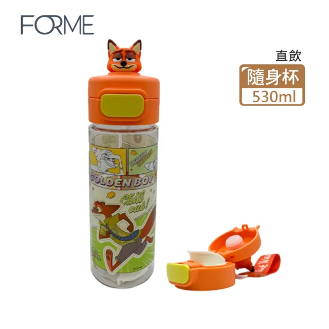 【Disney 迪士尼】正版授權 PICA系列 | 公仔款冷水壺 直飲隨身杯 530ml(多款可選)