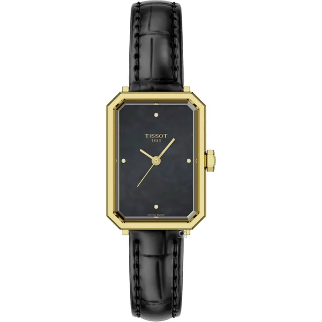 【TISSOT 天梭】SRV系列 復古簡約方型腕錶  女錶  手錶 情人節 禮物(T1601103611300)