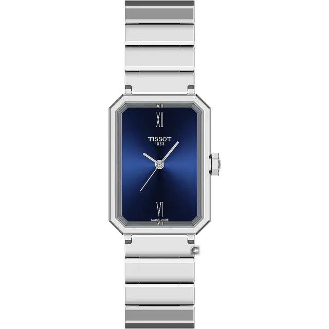 【TISSOT 天梭】SRV系列 復古簡約方型腕錶  女錶  手錶 情人節 禮物(T1601103611300)