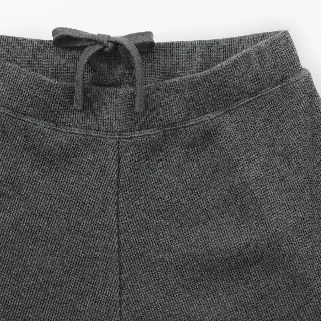 【MUJI 無印良品】女鬆餅紋長褲(墨灰/黑色/粉米/煙燻綠)