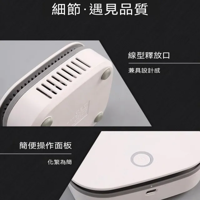 【Quality 聚家】智能靜音空氣凈化器 桌面淨化器 負離子清新機 usb除甲醛去異味（一鍵開啟/強力風機）
