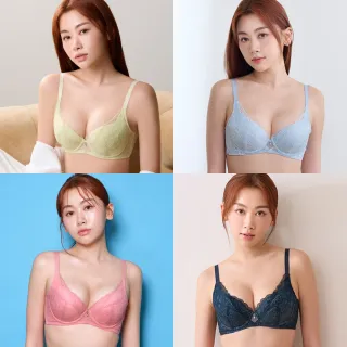 【Wacoal 華歌爾】包色2件組 蕾絲 包覆提托 莫代爾 透氣舒適記形軟鋼圈內衣(多色任選)