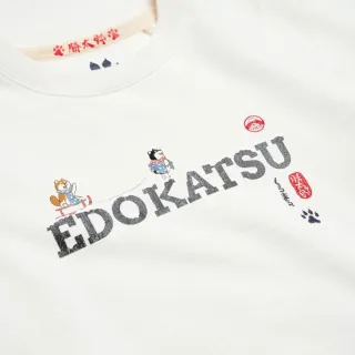 【EDOKATSU 江戶勝】女裝 勝太郎好友長袖T恤(米白色)