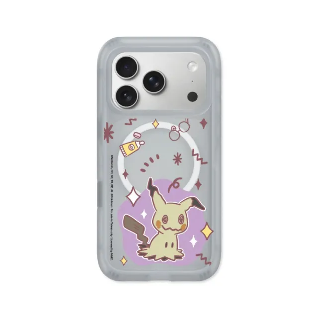 【RHINOSHIELD 犀牛盾】iPhone 18/17/16/15系列AirX 氣墊磁吸防摔手機殼/暖色系列-謎擬Q(寶可夢)