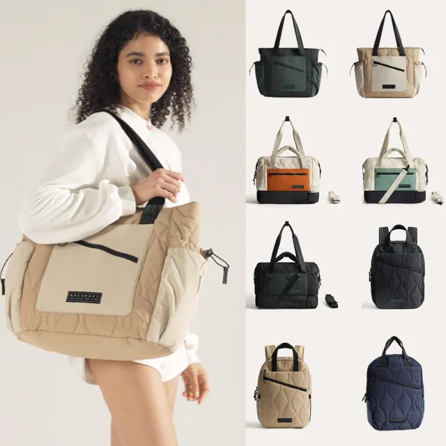 【BAGSMART】大容量防潑水機能後背包/手提包(托特包 登機 登山包)