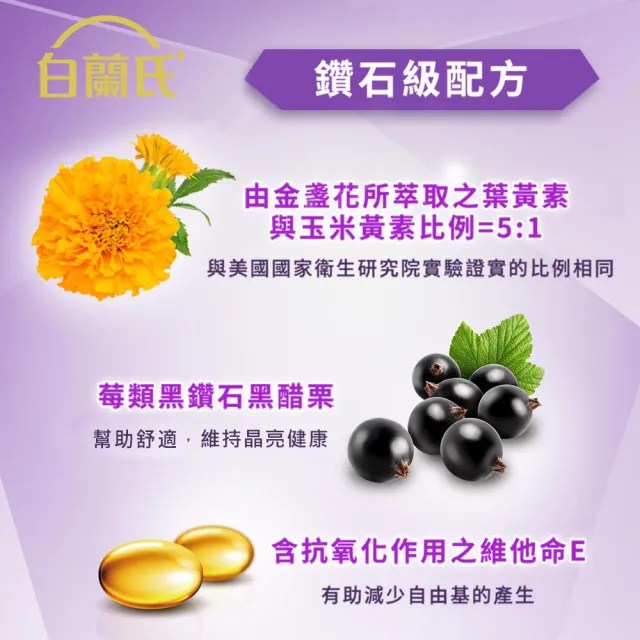 【白蘭氏】黑醋栗金盞花葉黃素精華飲60ml*6入*6盒 共36入(銷售冠軍No.1 晶亮首選)