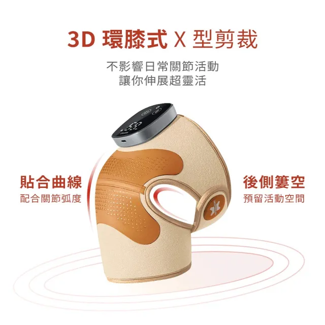 【3ZeBra 三隻斑馬】好膝力 Pro｜長效鎖溫膝部按摩器 單隻(膝蓋按摩 熱敷護膝 雙11 1111)