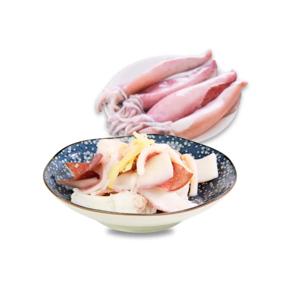 【好嬸水產】急速船凍-鮮甜透抽切圈300G 6包