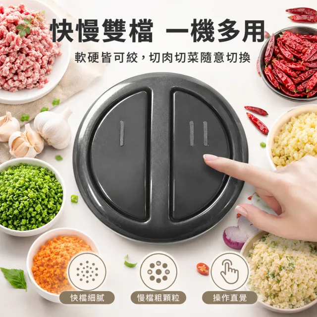 【Felsted 菲仕德】5L電動絞肉機 多功能食物調理機 304不鏽鋼絞肉器 碎肉機 打肉機 蒜蓉機 切菜絞菜料理機
