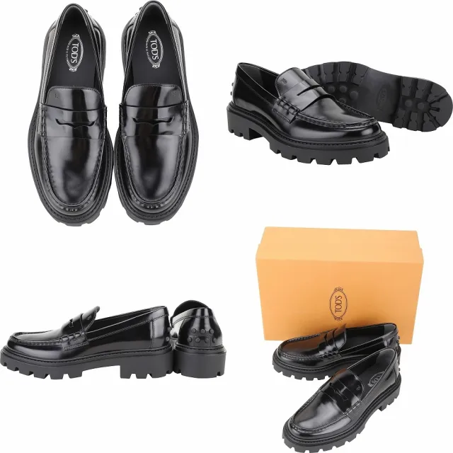 【TOD’S】TODS 漆皮小牛皮厚底樂褔鞋-2色可選(義大利手工皮革)
