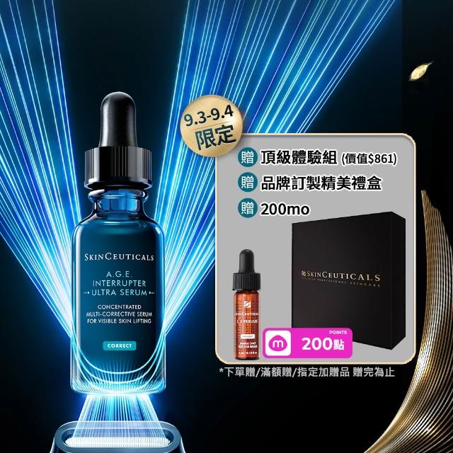 【Skin Ceuticals 修麗可】A.G.E.極效賦活緊緻精華 30ml_禮盒組(普拉斯鏈/促進膠原/AGE精華/抗老)