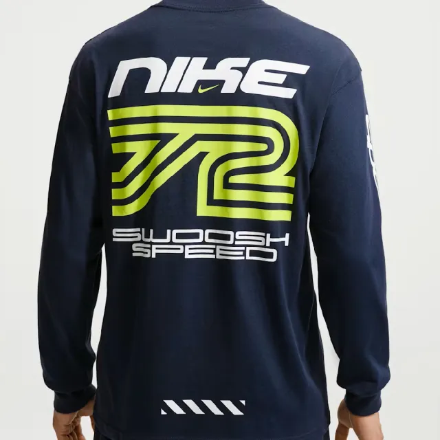 【NIKE 耐吉】AS U NSW TEE LSE LS SWOOSH SPE 薄長袖 長T 男款 深藍色 休閒上衣 IM3782-451