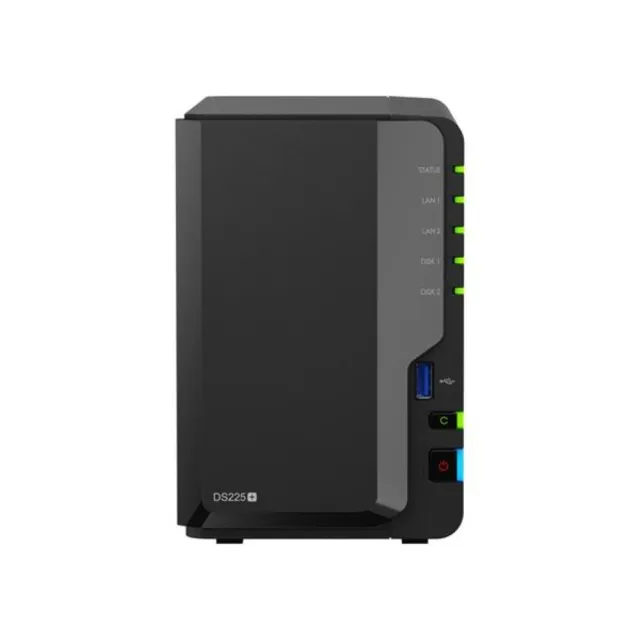 【Synology 群暉科技】搭4TBx2 ★DS225+ NAS 網路儲存伺服器(2Bay/Intel/2GB)(HAT3300-4TB)