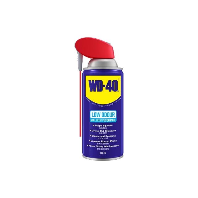 【WD-40】低油味 多功能除銹潤滑劑附專利型活動噴嘴 300ml(WD40)