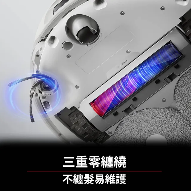【Roborock 石頭科技】MOMO獨家經典暢銷 銷售突破8千台! Qrevo EdgeC掃拖機器人(零纏繞/18500Pa/熱水洗烘)