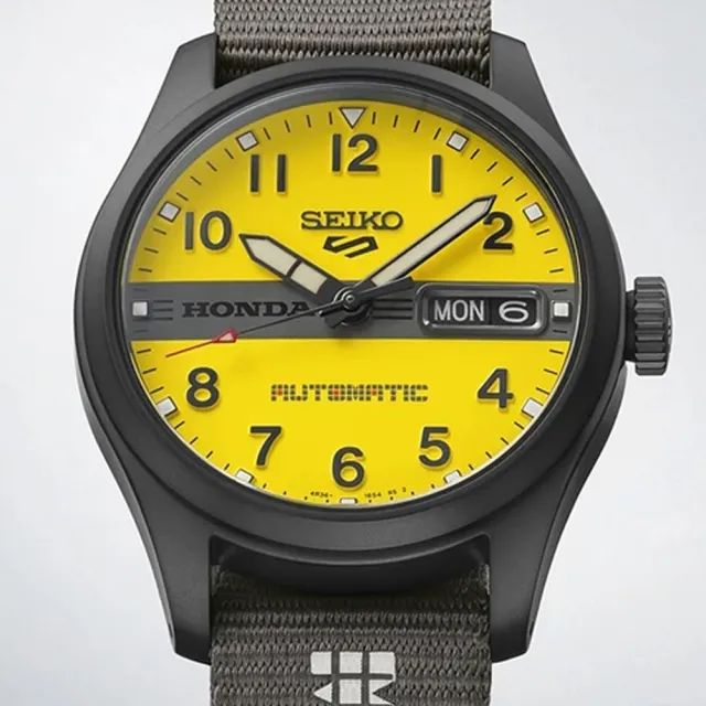 【SEIKO 精工】5 Sports Honda MOTOCOMPO 本田鋼琴車 聯名機械腕錶 開學季 禮物 送禮(HDB010K1/4R36-18R0Y)