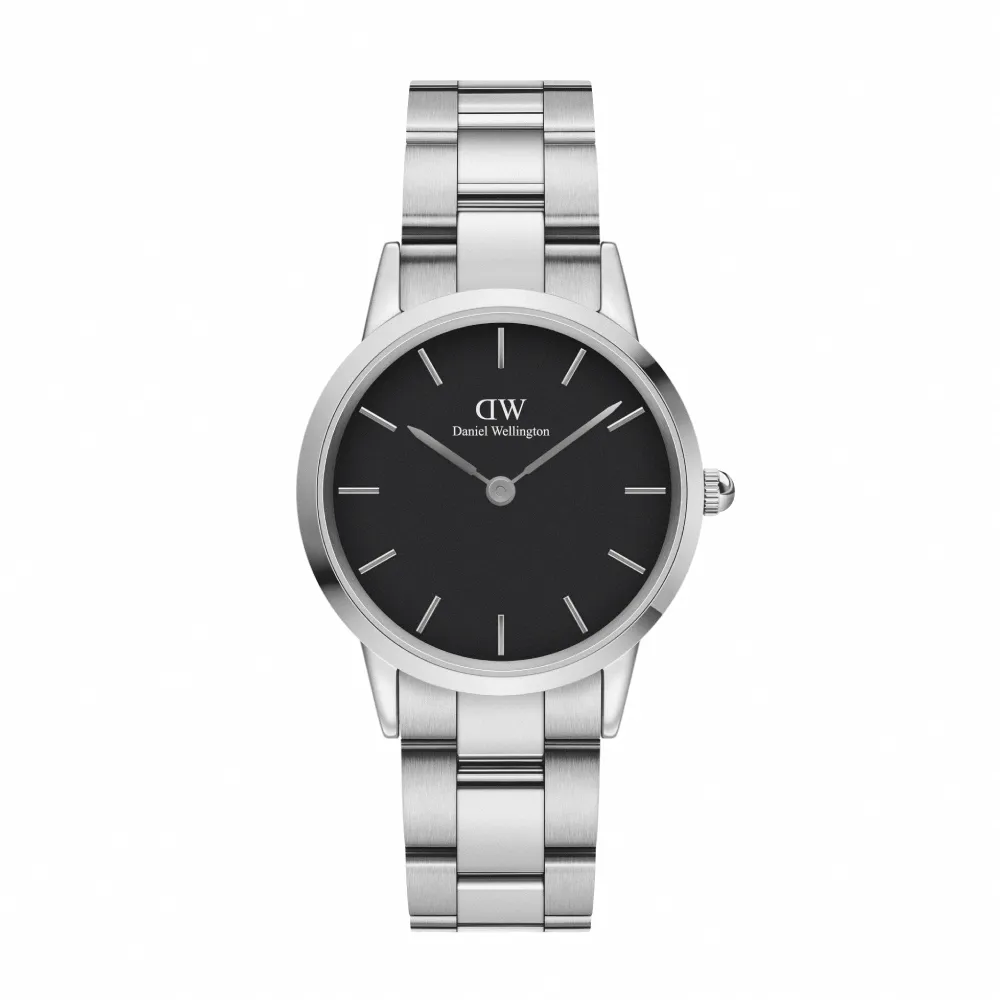 【Daniel Wellington】DW 手錶  Iconic Link 36mm/40mm精鋼錶 耀目亮銀(DW00100204)