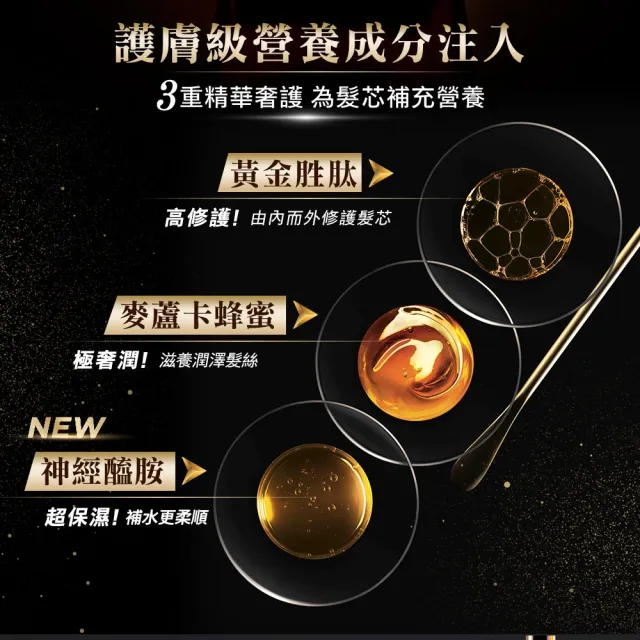 【L’OREAL Paris 巴黎萊雅】黃金胜高效修護髮膜_2入組