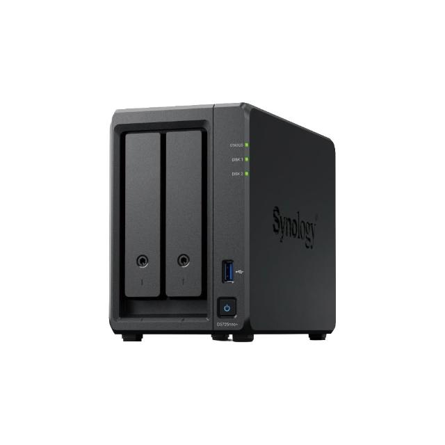 【Synology 群暉科技】搭6TBx2★DS725neo+ 2bay 網路儲存伺服器+(HAT3300-6T)