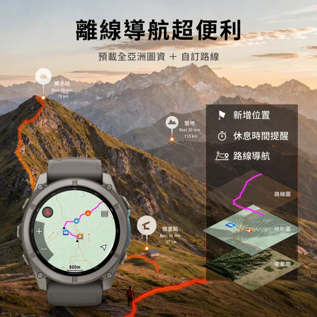 【GARMIN】Fenix 9 AMOLED 全方位戶外進階GPS智慧腕錶 51mm