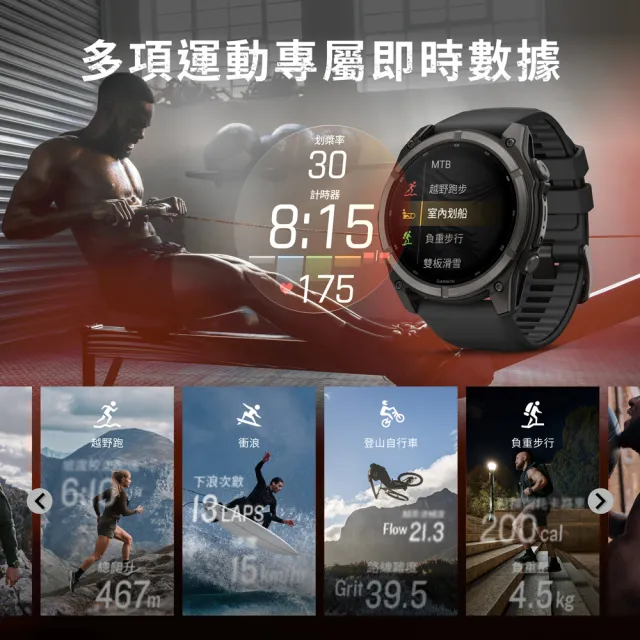【GARMIN】Fenix 9 Pro AMOLED 全方位戶外進階GPS智慧腕錶 51mm