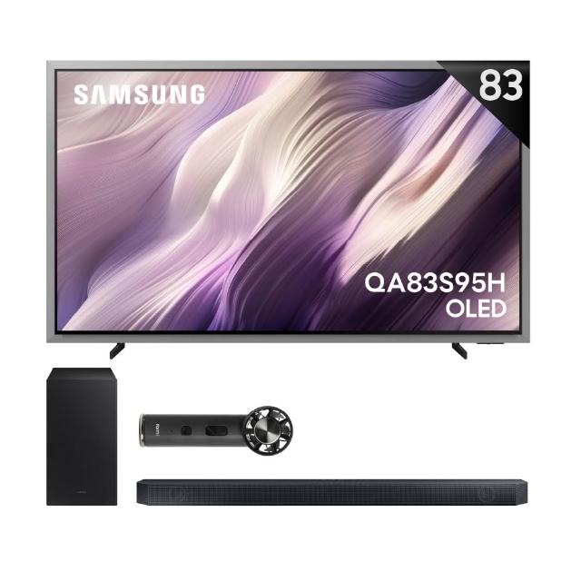 【Samsung 三星】83型 4K 165Hz OLED HDR Pro 真星黑AI智慧顯示器 (QA83S95HAEXZW) 含基本安裝 83S95
