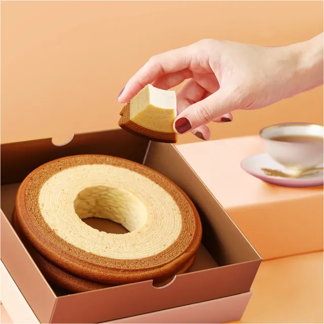 【金格食品】森之圓舞曲年輪蛋糕禮盒(伴手禮/法式點心)