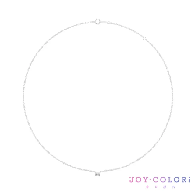 【JOY COLORi 未來鑽石】PT950鉑金 15分祖母綠鑽石項鍊(培育鑽石 映光 NS8043EALG)
