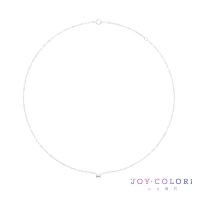 【JOY COLORi 未來鑽石】10K金 15分祖母綠鑽石項鍊(培育鑽石 映光 NS8043EALG)