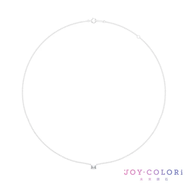 【JOY COLORi 未來鑽石】10K金 26分 祖母綠鑽石項鍊(培育鑽石 映光 NS8043ECLG)