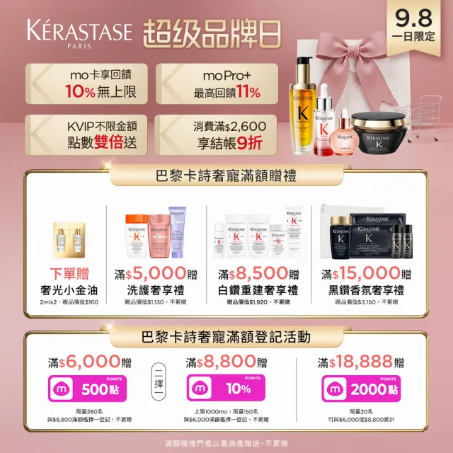 【KERASTASE 巴黎卡詩】黑鑽極萃逆時髮膜200ml(卡詩髮膜/護髮/修護)