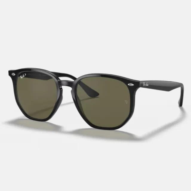 【RayBan 雷朋】瘦子配戴款 六角形膠框偏光抗UV太陽眼鏡(RB4306F-601/9A 54mm 偏光鏡片)